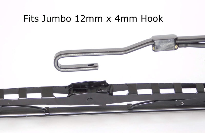 Renew 28 Inch Wiper Blade Pair for Motorhome or RV with large 12mm J Hook with 2 Rubber Refills RW28HKF-2R